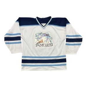 Vintage 90s Athletic Knit Panthers Hockey Jersey